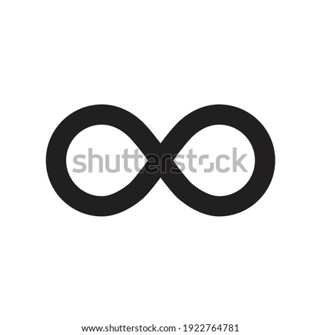 Infinity loop icon design. isolated on white background