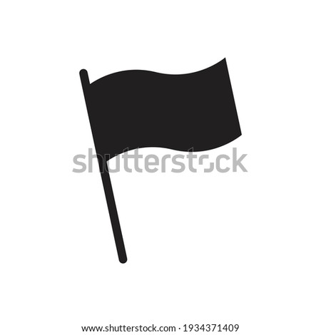 Flag symbol vector sign isolated on white background. Simple logo vector illustration for graphic and web design.