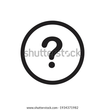Question mark symbol isolated on white background
