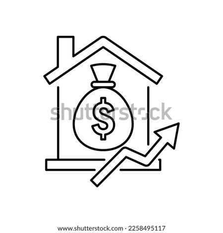 Home loans icon design. Home equity lines of credit turquoise concept icon. Building improvement. Loans type abstract idea thin line illustration. 