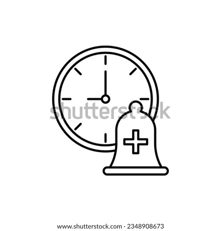 Alarm add icon design. isolated on white background. vector illustration