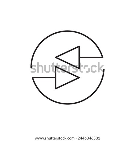 Transfer arrows icon, template for graphic and web design. vector illustration