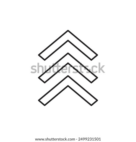 Arrow chevron icon, template for graphic and web design. vector illustration