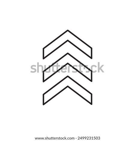 Arrow chevron icon, template for graphic and web design. vector illustration