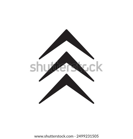 Arrow chevron icon, template for graphic and web design. vector illustration