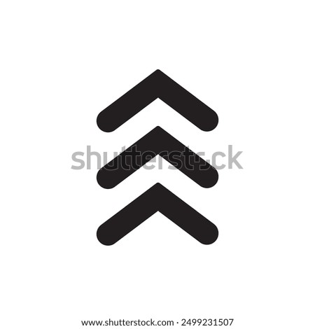 Arrow chevron icon, template for graphic and web design. vector illustration