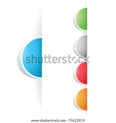 set of vector multicolored Tag Label