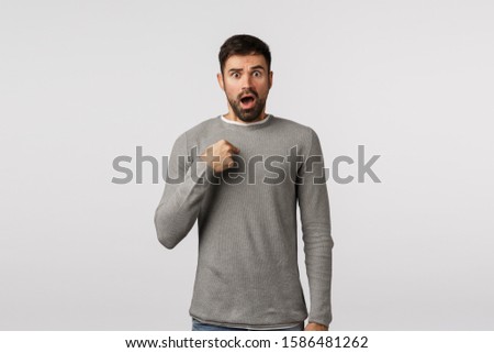 Similar – Image, Stock Photo It was him! accusation