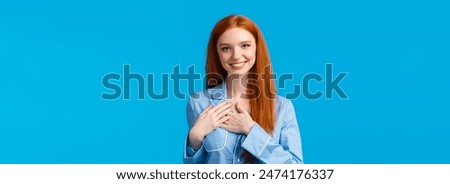 Similar – Image, Stock Photo Lovely redhead woman enjoying the day in a field o sunflowers