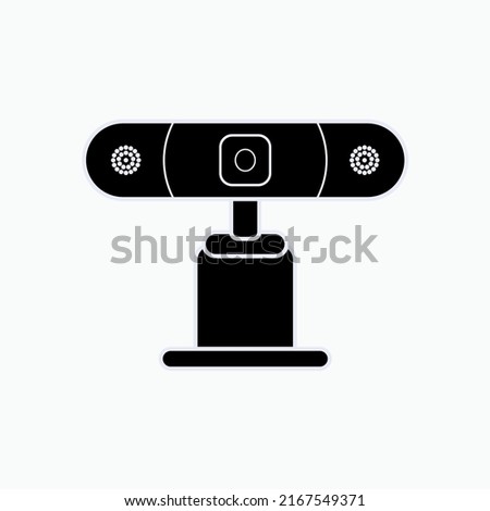 Webcam Icon. Conference Technology Element Symbol - Vector.