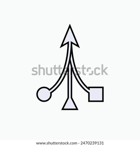 Consolidation Icon. Merger, Incorporation. Amalgamation, Integration Symbol - Vector. 