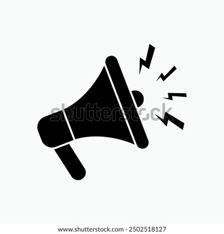 Propaganda Icon. Loudspeaker, Protest. Announcement, Announcer Symbol. 