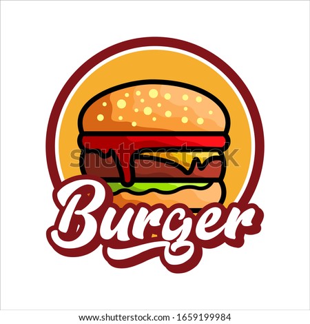 Burger Logo Vector Illustration Food Logo