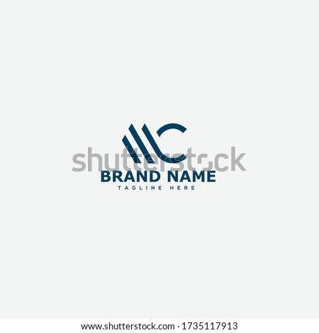 MC Letter Logo Design Template Vector