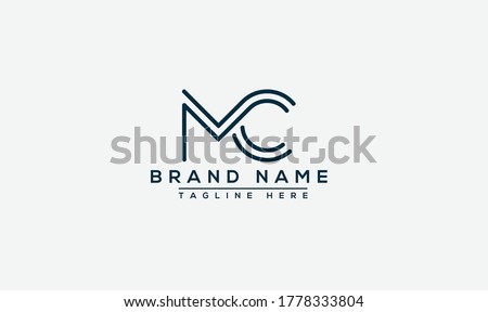 MC Logo Design Template Vector Graphic Branding Element. Zdjęcia stock © 