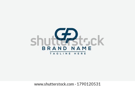 GP, PG Logo Design Template Vector Graphic Branding Element. Stock fotó © 