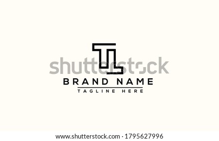 TL Logo Design Template Vector Graphic Branding Element. Stock fotó © 