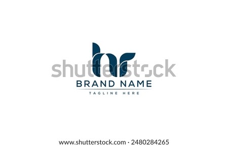 HR logo Design Template Vector Graphic Branding Element