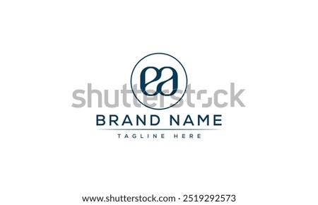 EA logo Design Template Vector Graphic Branding Element