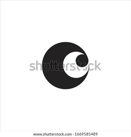 Abstract letter c logo design elements Royalty Free Vector Foto stock © 