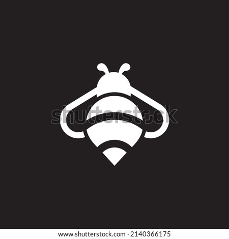Bee logo icon design Royalty Free Vector Image