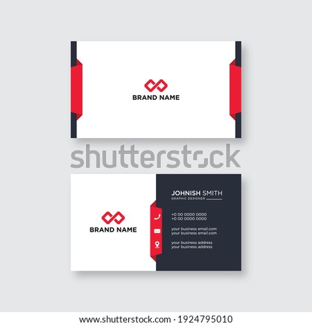 Modern professional business card design vector Photo stock © 