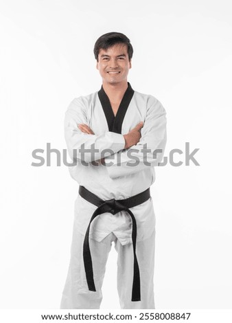 Similar – Image, Stock Photo Martial art practitioners fighting with sticks