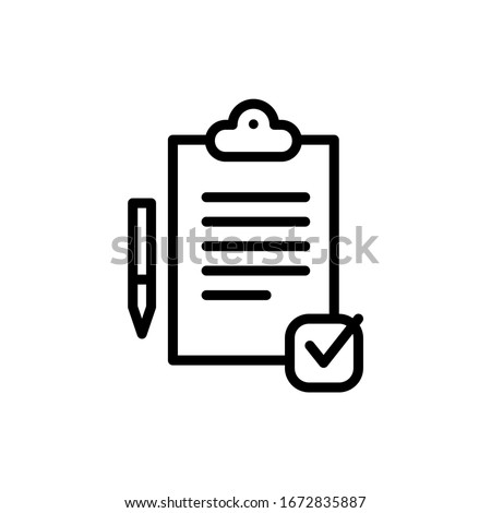 The best Checklist clipboard icon vector illustration logo template