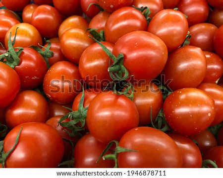 Macro photo  red cherry tomatoes. Stock photo food vegetable tomato