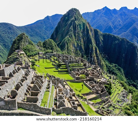 Machu Picchu in Peru is one of the new Seven Wonders of the World.