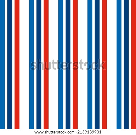 Triple color vertical stripes pattern on white background. BMW schematic color stripes. M Power design for racing car.