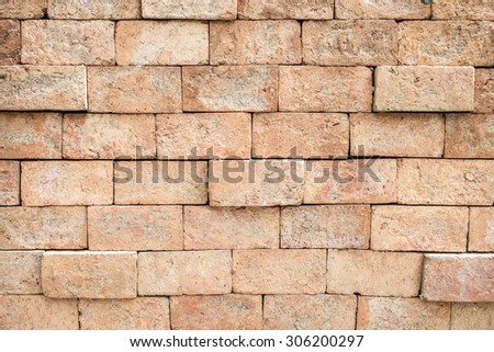 Brick wall during building home