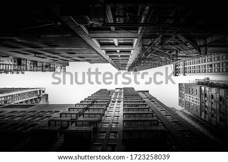 Similar – Image, Stock Photo Chicago Fire Escape