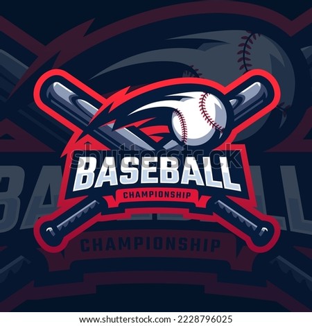 Baseball logo design, Baseball tournament logo sport for your propesional team