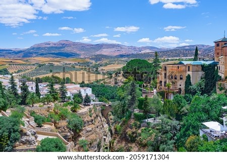 Similar – Image, Stock Photo Ronda Lanedscape in Andalusia, Spain