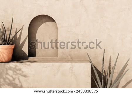 Similar – Image, Stock Photo plastered wall with a visibly removed sign