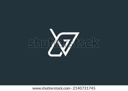 Initial Letter VG or GV Logo Design Vector Template