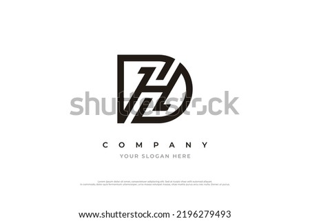 Initial Letter HD Logo Design Vector