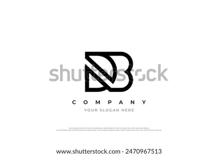 Simple Letter DB Logo Design