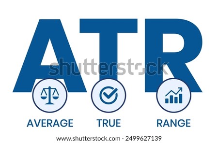 ATR - Average True Range acronym, business concept background