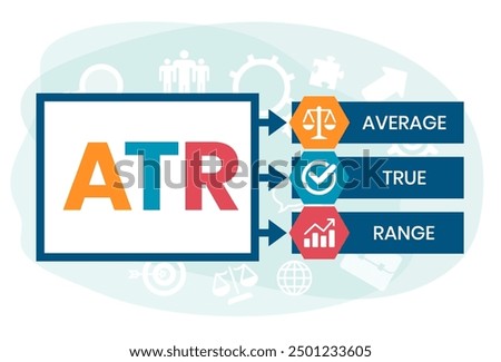 ATR - Average True Range acronym, business concept 