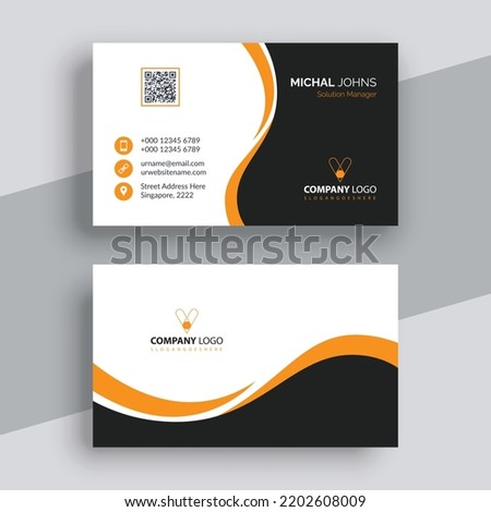 Company business card template design