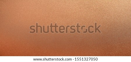 Panorama bronze texture background. Panoramic shiny smooth bronze texture surface. Glitter and glossy copper texture