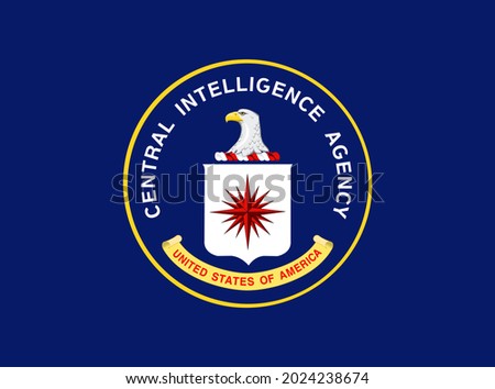 US Central Intelligence Agency flag, United States of America, vector illustration Zdjęcia stock © 