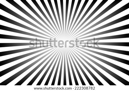 black background with sun rays.