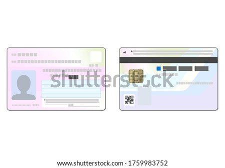 Illustration of front and back of 