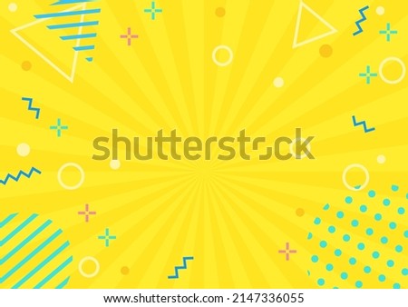 Colorful background illustration of Geometric Pattern (yellow)