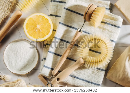 Similar – Image, Stock Photo Live plastic-free with natural cosmetics and cleaning agents