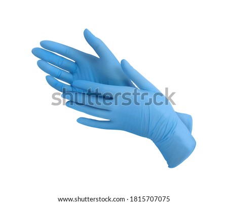 Similar – Image, Stock Photo hands in blue lab gloves working with a culture dish in a laboratory