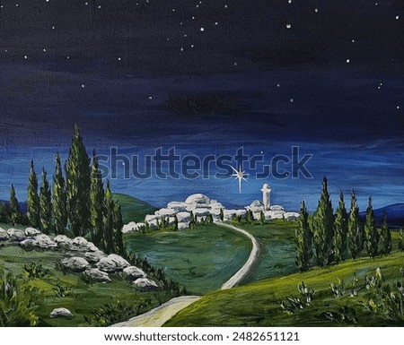 Image, Stock Photo silent night Night